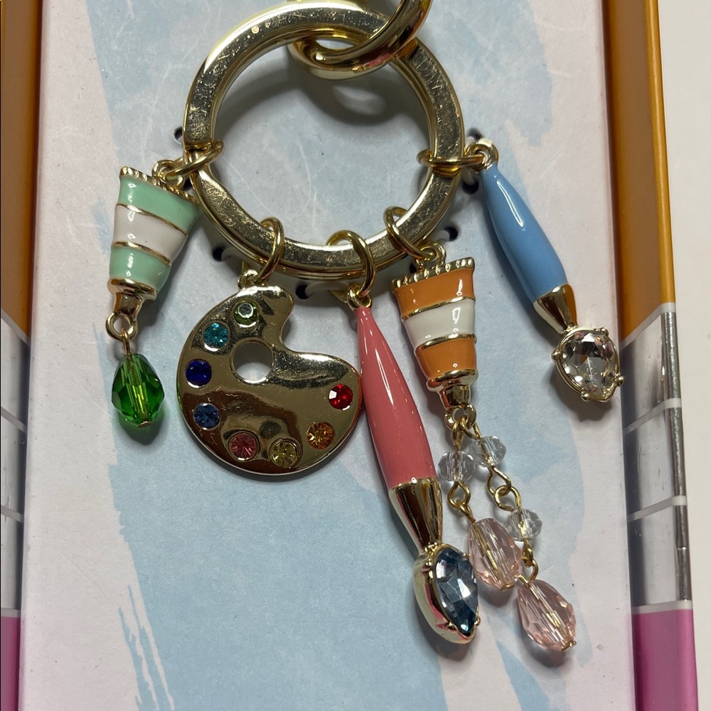 Colorful Palette Charm Keychain